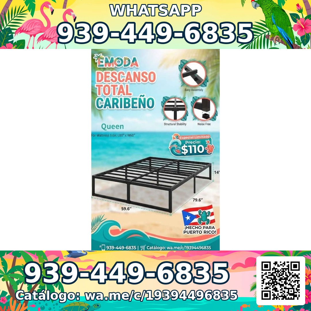 Frame Queen Metal Fuerte Nuevo en Caja